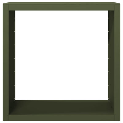 Vihreä polttopuuteline Izidora 100x40x100cm (teräs)