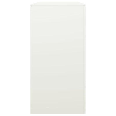 Valkoinen polttopuuteline Izidora 100x40x80cm (teräs)