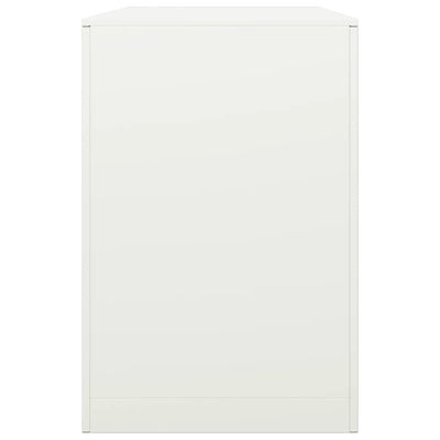 Valkoinen polttopuuteline Izidora 100x40x60cm (teräs)