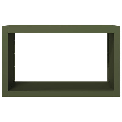 Vihreä polttopuuteline Izidora 100x40x60cm (teräs)