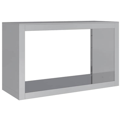 Galvanoitu polttopuuteline Izidora 100x40x60cm (teräs)