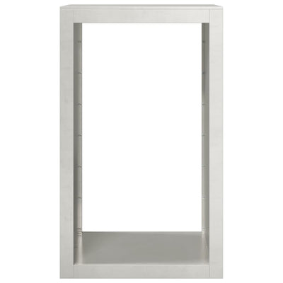 Ruostumaton teräs polttopuuteline Izidora 60x40x100cm