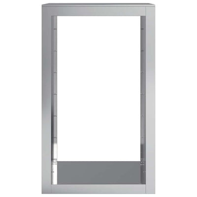 Galvanoitu polttopuuteline Izidora 60x40x100cm (teräs)