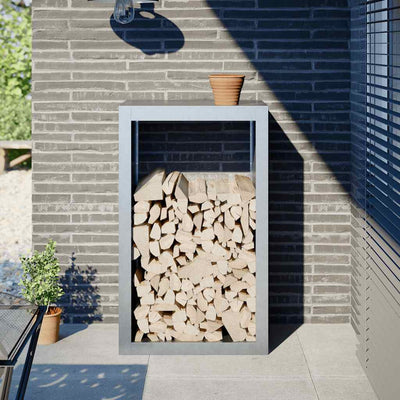 Galvanoitu polttopuuteline Izidora 60x40x100cm (teräs)