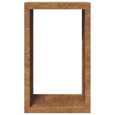 Corten teräs polttopuuteline Izidora 60x40x100cm