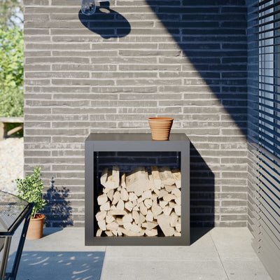 Antrasiitti polttopuuteline Izidora 60x40x60cm (teräs)
