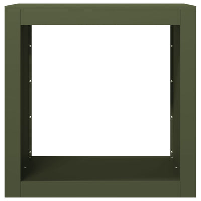 Vihreä polttopuuteline Izidora 60x40x60cm (teräs)