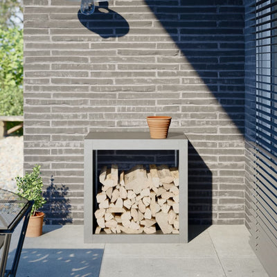 Ruostumaton teräs polttopuuteline Izidora 60x40x60cm