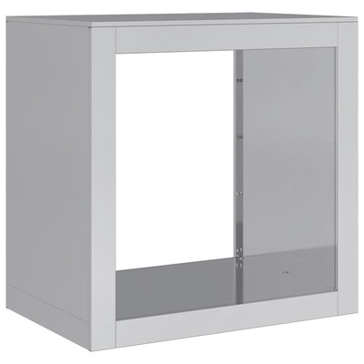 Galvanoitu polttopuuteline Izidora 60x40x60cm (teräs)