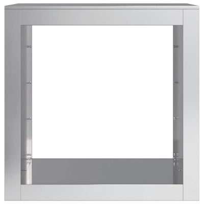 Galvanoitu polttopuuteline Izidora 60x40x60cm (teräs)