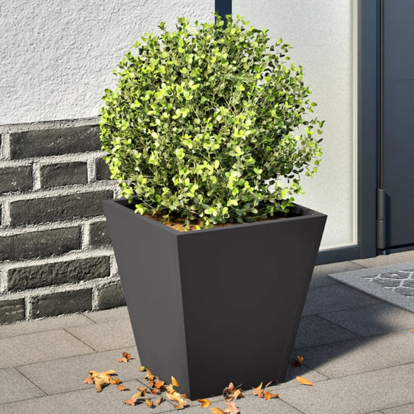 Musta puutarhakukkalaatikot Henea 30x30x30cm (2 kpl teräs)