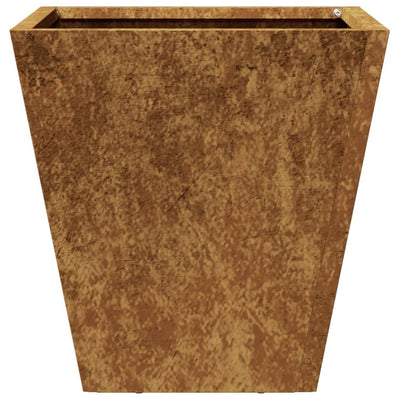 Puutarhakukkalaatikko 30x30x30 cm Corten teräs