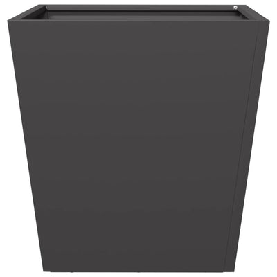 Puutarhakukkalaatikot 2 kpl musta 40x40x40 cm teräs