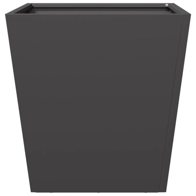 Puutarhakukkalaatikot 2 kpl musta 40x40x40 cm teräs