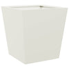 Valkoinen puutarhakukkalaatikko Henea 40x40x40cm (teräs)