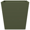 Oliivinvihreä puutarhakukkalaatikko Henea 40x40x40cm (teräs)
