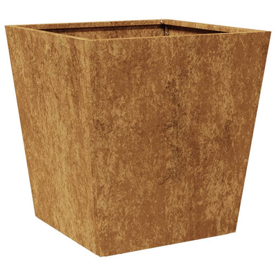 Puutarhakukkalaatikko 40x40x40 cm Corten teräs