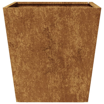 Puutarhakukkalaatikko 40x40x40 cm Corten teräs