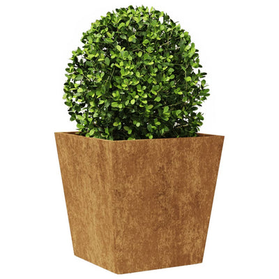 Puutarhakukkalaatikot 2 kpl 40x40x40 cm Corten teräs