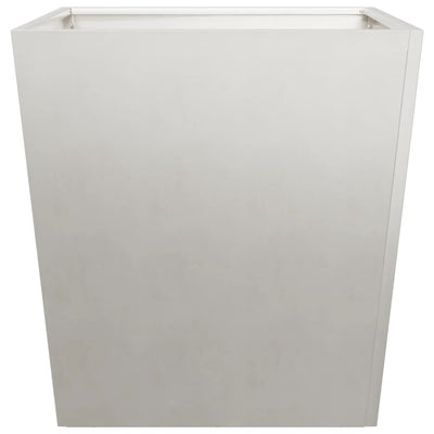 Puutarhakukkalaatikot 2 kpl 50x50x50 cm ruostumaton teräs