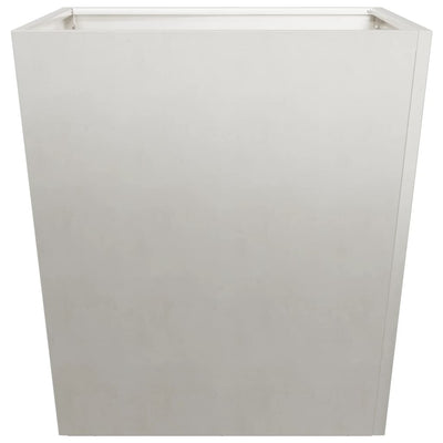 Puutarhakukkalaatikot 2 kpl 50x50x50 cm ruostumaton teräs