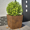 Puutarhakukkalaatikot 2 kpl 50x50x50 cm Corten teräs