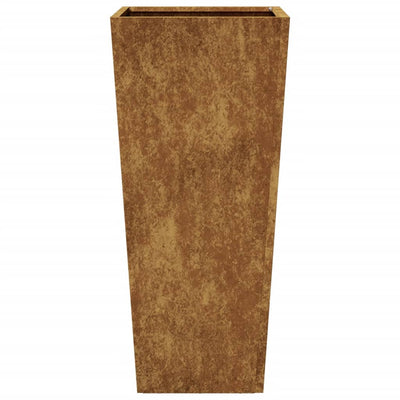 Puutarhakukkalaatikot 2 kpl 35x35x75 cm Corten teräs