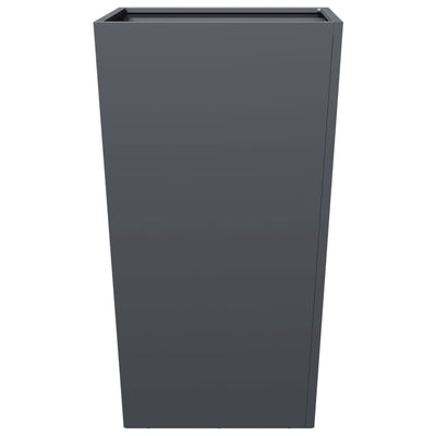 Puutarhakukkalaatikot 2 kpl antrasiitti 45x45x75 cm teräs