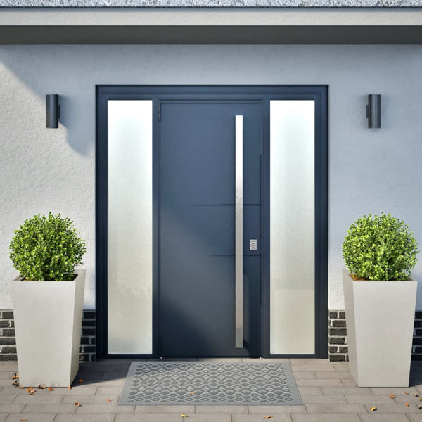 Ruostumaton teräs puutarhakukkalaatikot Henea 45x45x75cm (2 kpl)