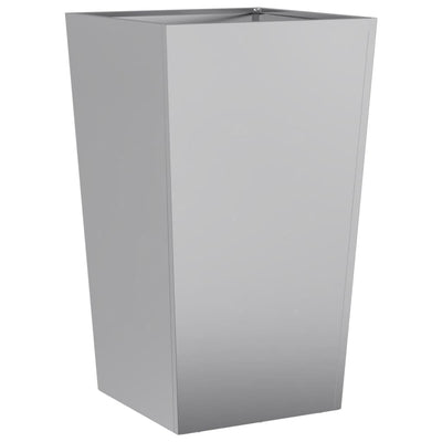 Puutarhakukkalaatikot 2 kpl 45x45x75 cm galvanoitu teräs