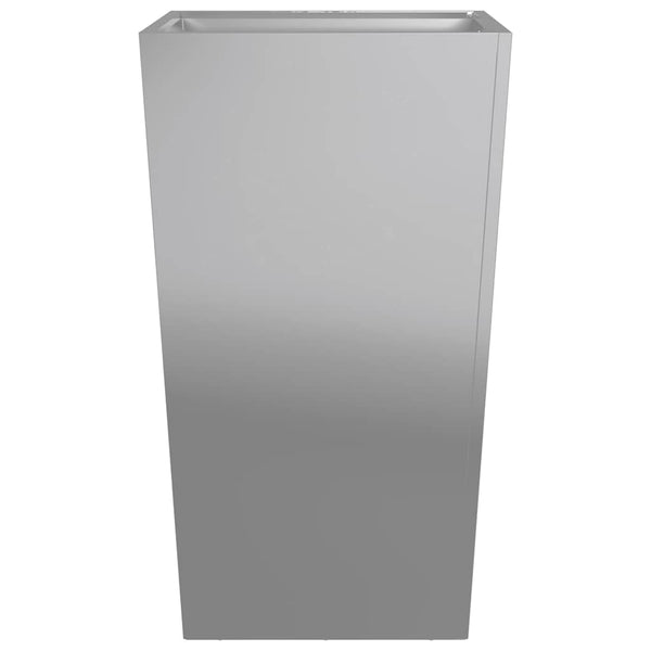 Galvanoitu puutarhakukkalaatikot Henea 45x45x75cm (2 kpl)