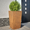 Puutarhakukkalaatikot 2 kpl 45x45x75 cm Corten teräs