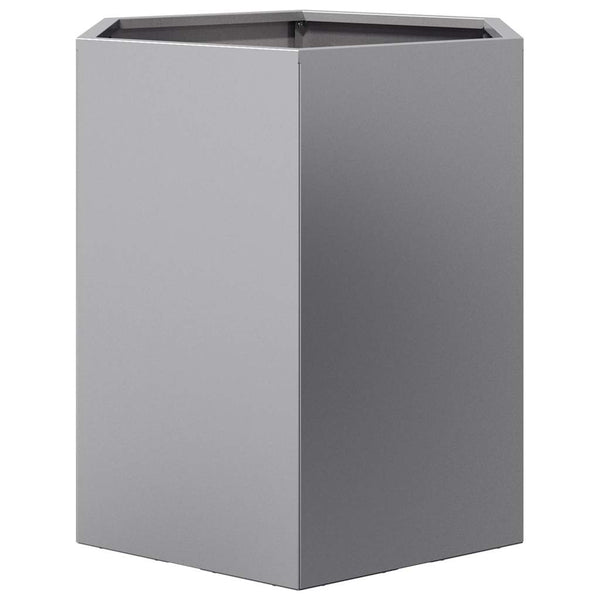 Galvanoitu puutarhakukkalaatikot kuusikulma Urissidi 46x40x45cm (teräs)