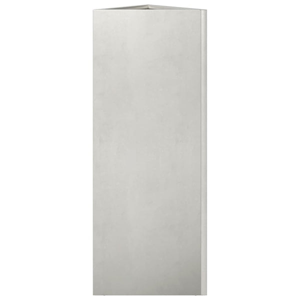 Ruostumaton teräs puutarhakukkalaatikko kolmio Amelita 30x26x75cm