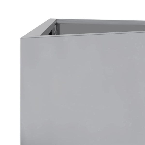 Galvanoitu puutarhakukkalaatikko kolmio Amelita 30x26x75cm (teräs)