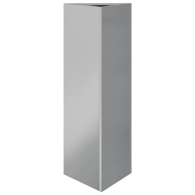 Puutarhakukkalaatikot 2 kpl kolmio 30x26x75 cm galvanoitu teräs