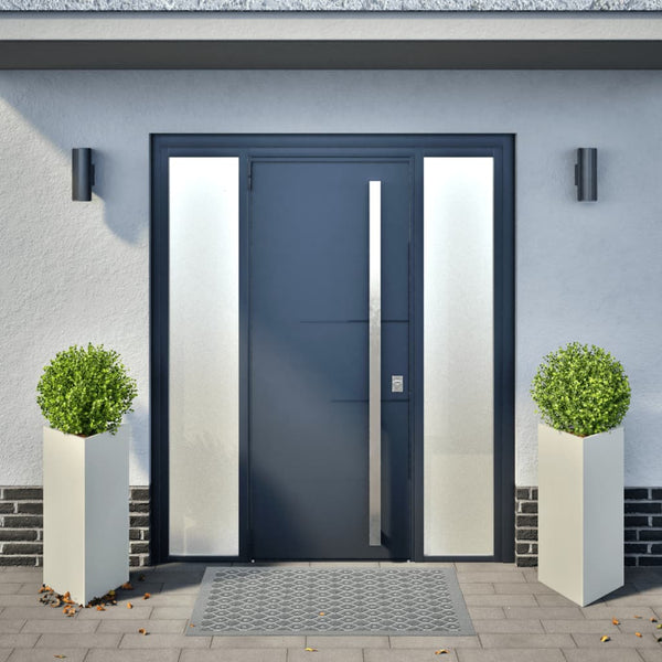 Valkoinen puutarhakukkalaatikot Amelita 40x34,5x70cm (2kpl teräs)