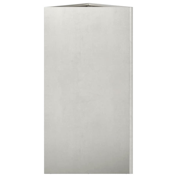 Ruostumaton teräs puutarhakukkalaatikko kolmio Amelita 40x34,5x70cm