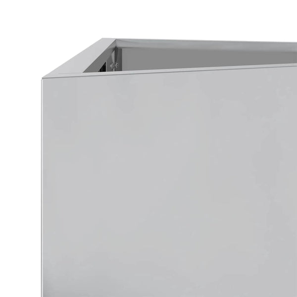 Galvanoitu puutarhakukkalaatikko kolmio Amelita 40x34,5x70cm (teräs)