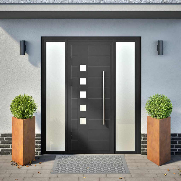 Corten teräs puutarhakukkalaatikot Amelita 40x34,5x70cm (2kpl kolmio)