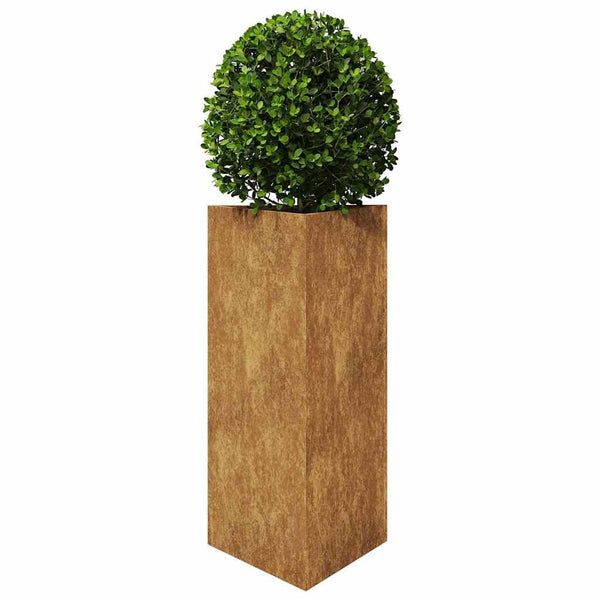 Corten teräs puutarhakukkalaatikot Amelita 40x34,5x70cm (2kpl kolmio)