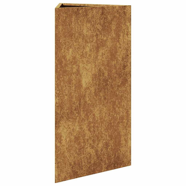 Corten teräs puutarhakukkalaatikot Amelita 40x34,5x70cm (2kpl kolmio)