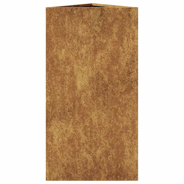 Corten teräs puutarhakukkalaatikot Amelita 40x34,5x70cm (2kpl kolmio)