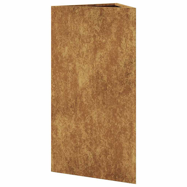 Corten teräs puutarhakukkalaatikot Amelita 40x34,5x70cm (2kpl kolmio)