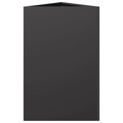 Puutarhakukkalaatikot 2 kpl musta kolmio 50x43x75 cm teräs