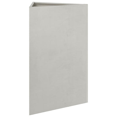 Puutarhakukkalaatikot 2kpl kolmio 50x43x75 cm ruostumaton teräs