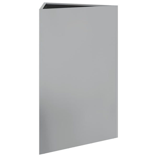 Galvanoitu puutarhakukkalaatikko kolmio Amelita 50x43x75cm (teräs)