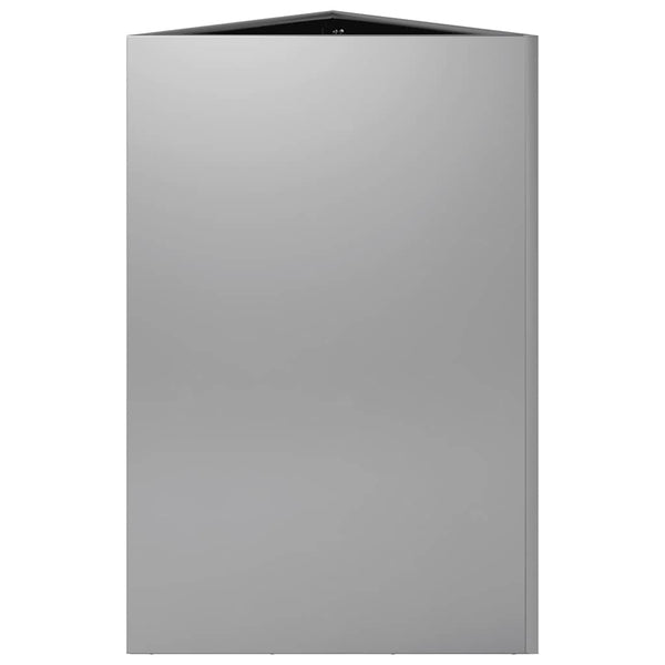 Galvanoitu puutarhakukkalaatikko kolmio Amelita 50x43x75cm (teräs)