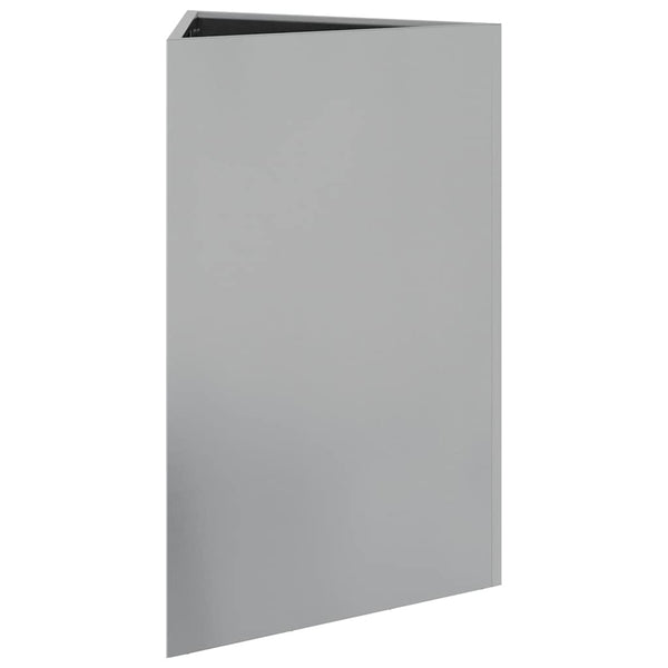 Galvanoitu puutarhakukkalaatikot Amelita 50x43x75cm (2 kpl kolmio teräs)