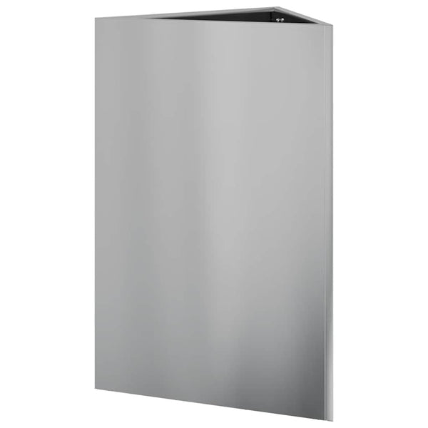 Galvanoitu puutarhakukkalaatikot Amelita 50x43x75cm (2 kpl kolmio teräs)